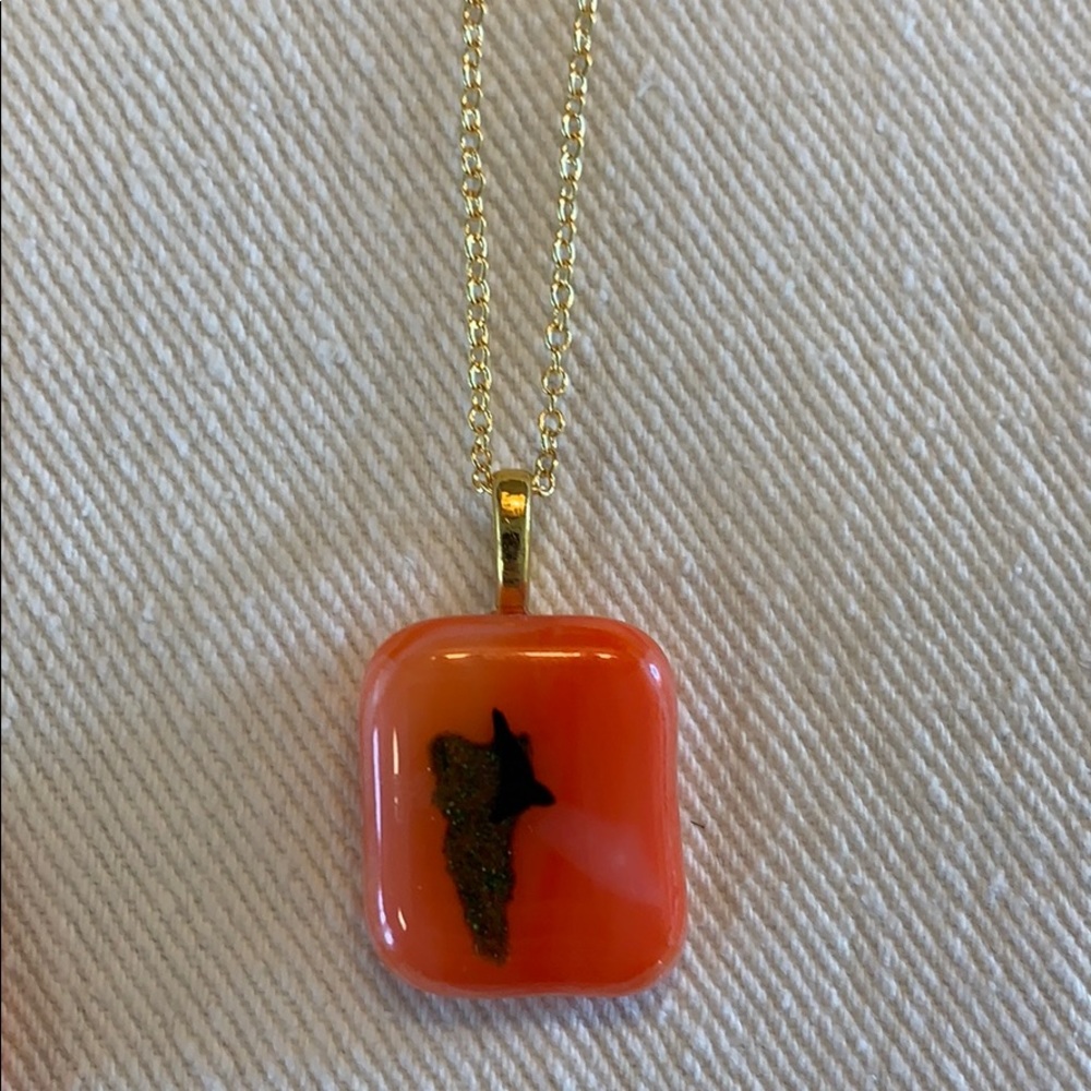 Glass fused pendent